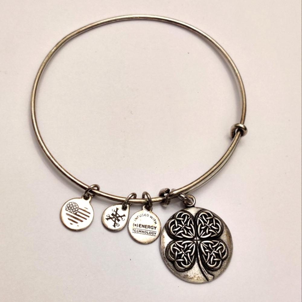 4-Leaf clover Alex and Ani Expandable Bracelet